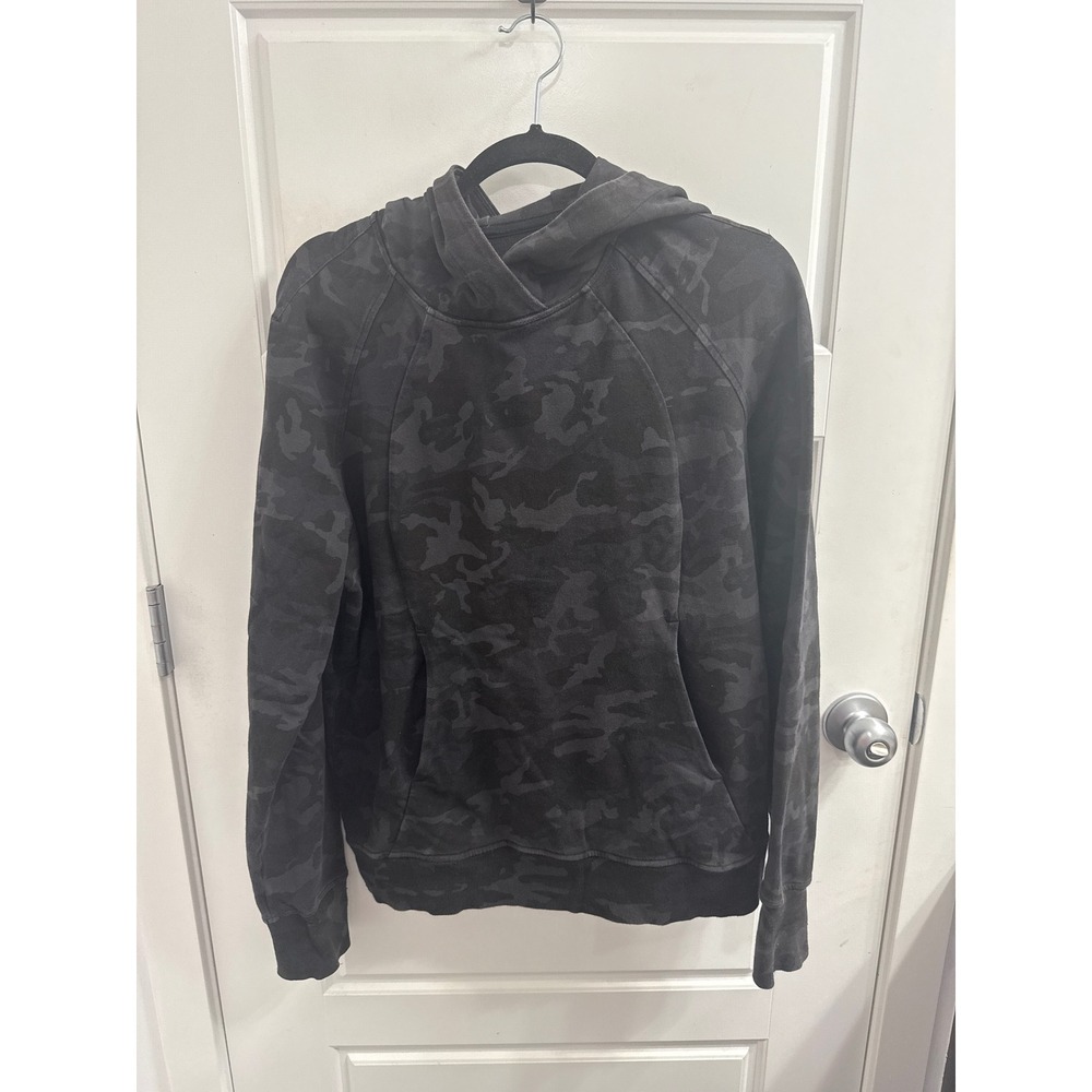 Lululemon Scuba Hoodie Pullover Heritage 365 Camo Deep Coal Multi W3CBDS Size 10